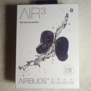 AIR 3 BRAND NEW IN BOX AirBuds True Wireless Earbuds - Black